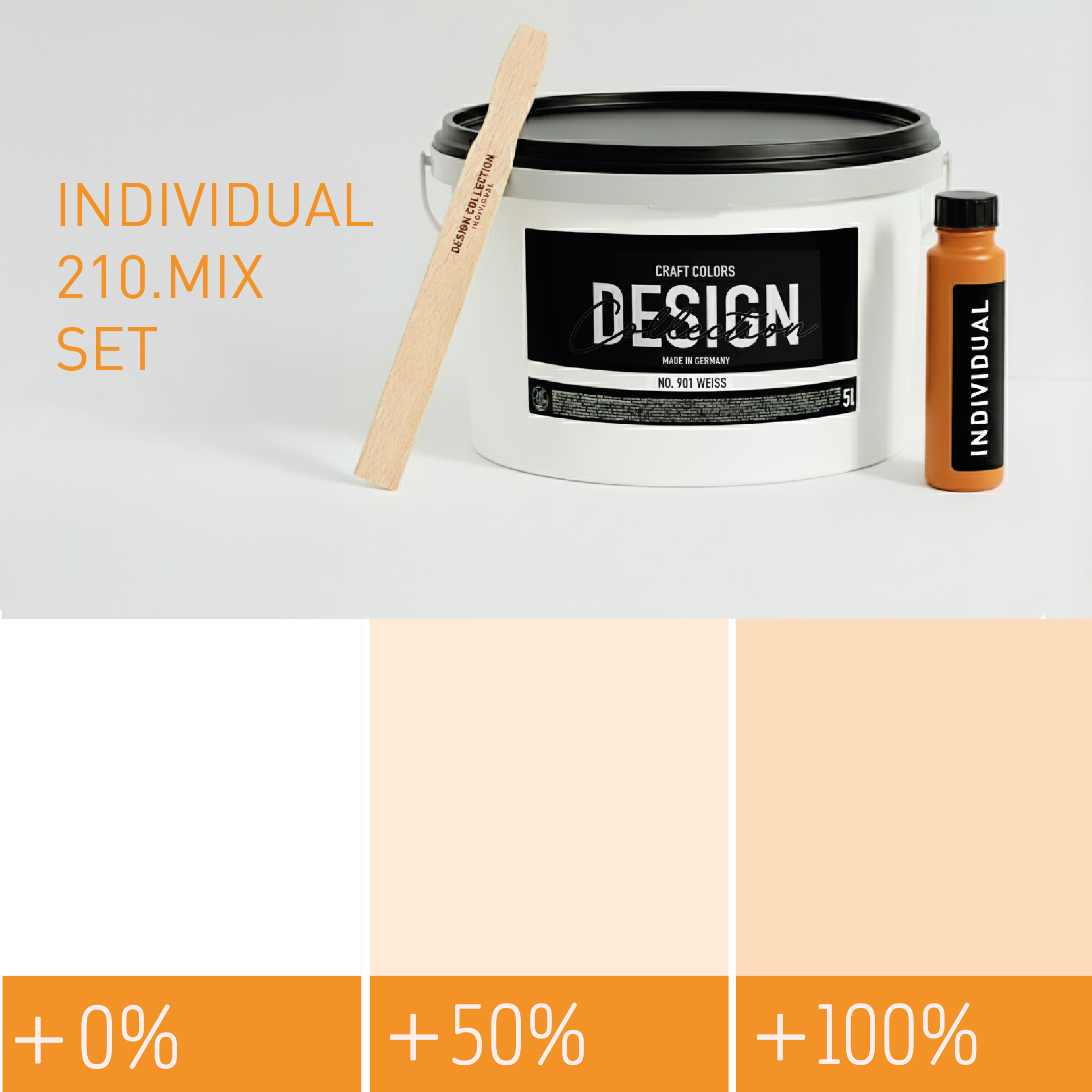 Peinture murale abricot clair n° 210.mix DC Individual