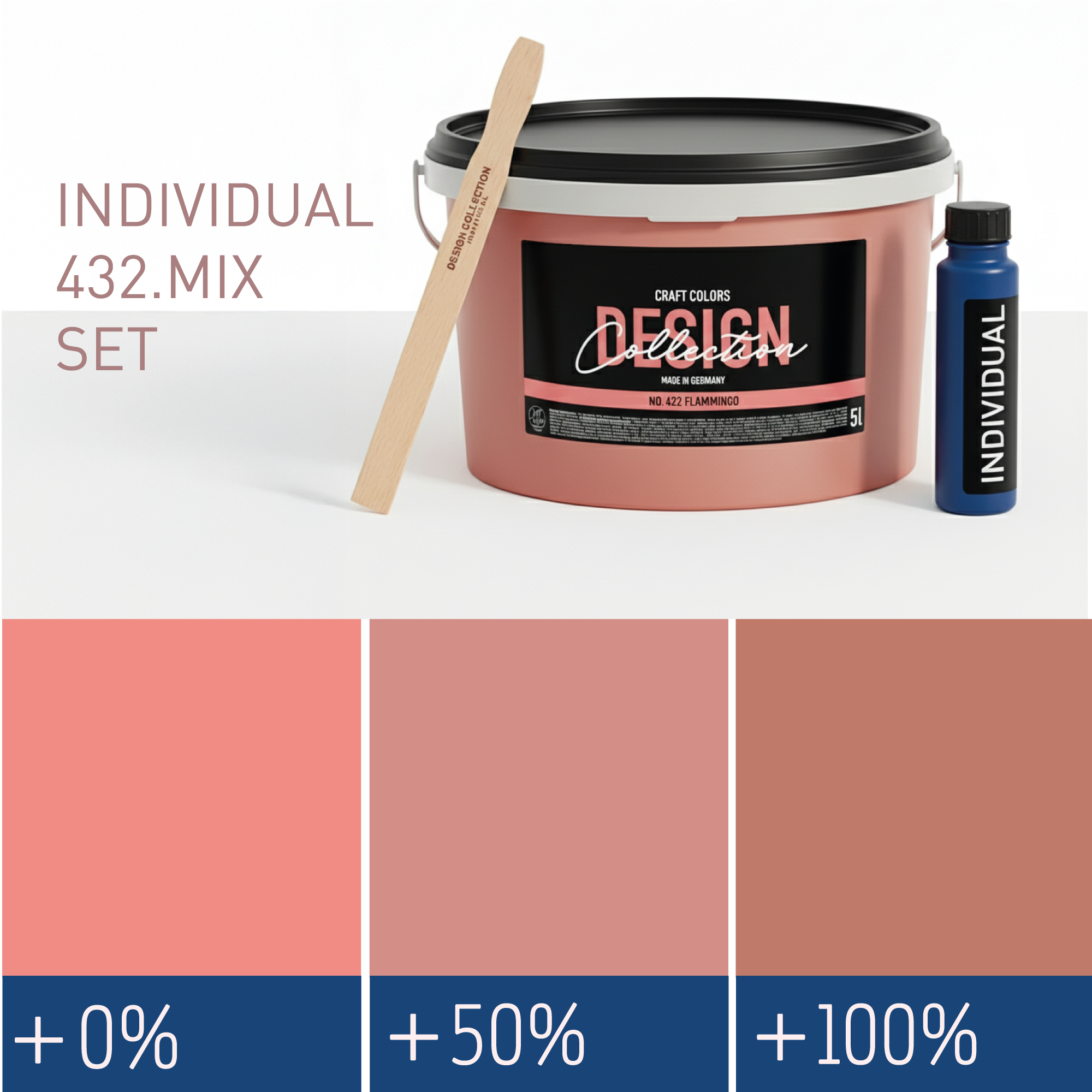 Peinture murale en poudre foncée n° 432.mix DC Individual