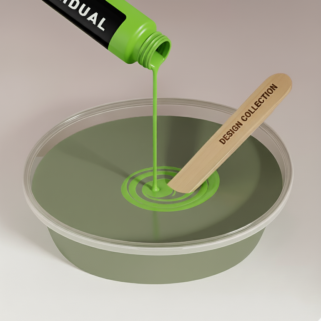 Peinture murale Vert clair pâle n° VP763-828 Collection Design