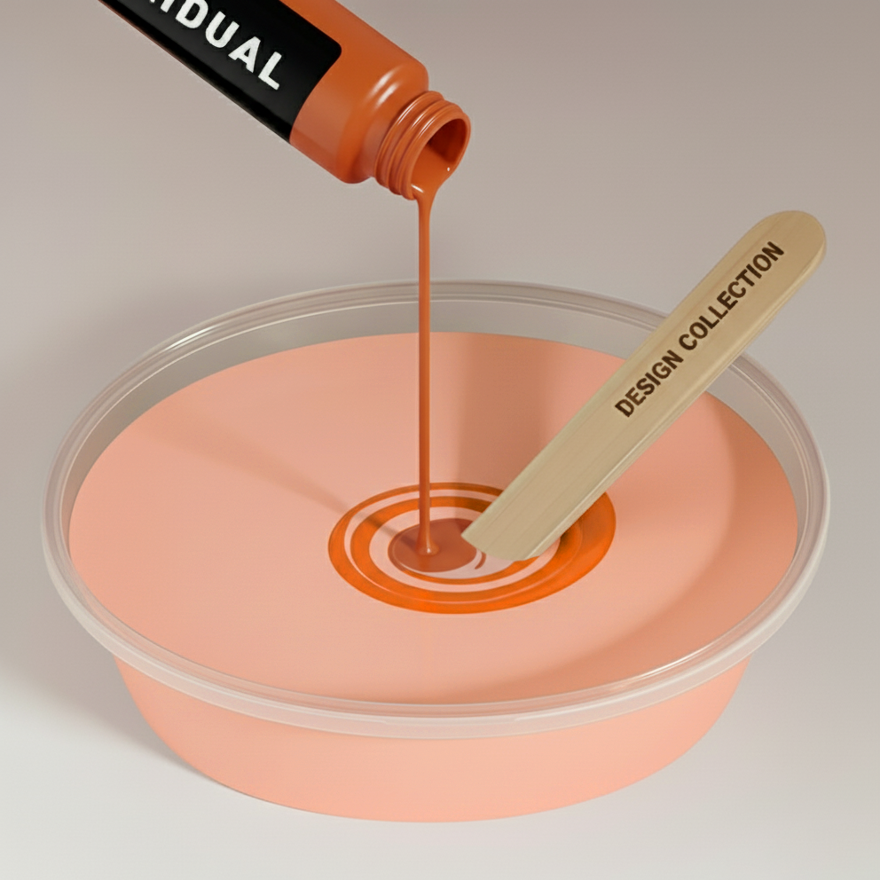 Peinture murale saumon clair n° 220.mix DC Individual