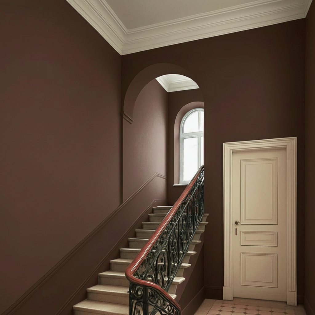 Peinture murale brun café n° 872 – Classe d'abrasion humide Strong+ 1 (5 L)