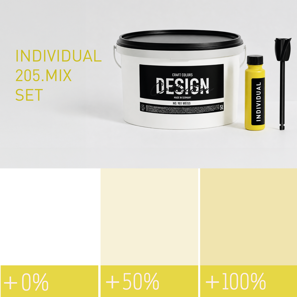Muurverf Pastel Butter Lemon-Yellow Nr. 205.mix Individual (5,25 L) edelmat
