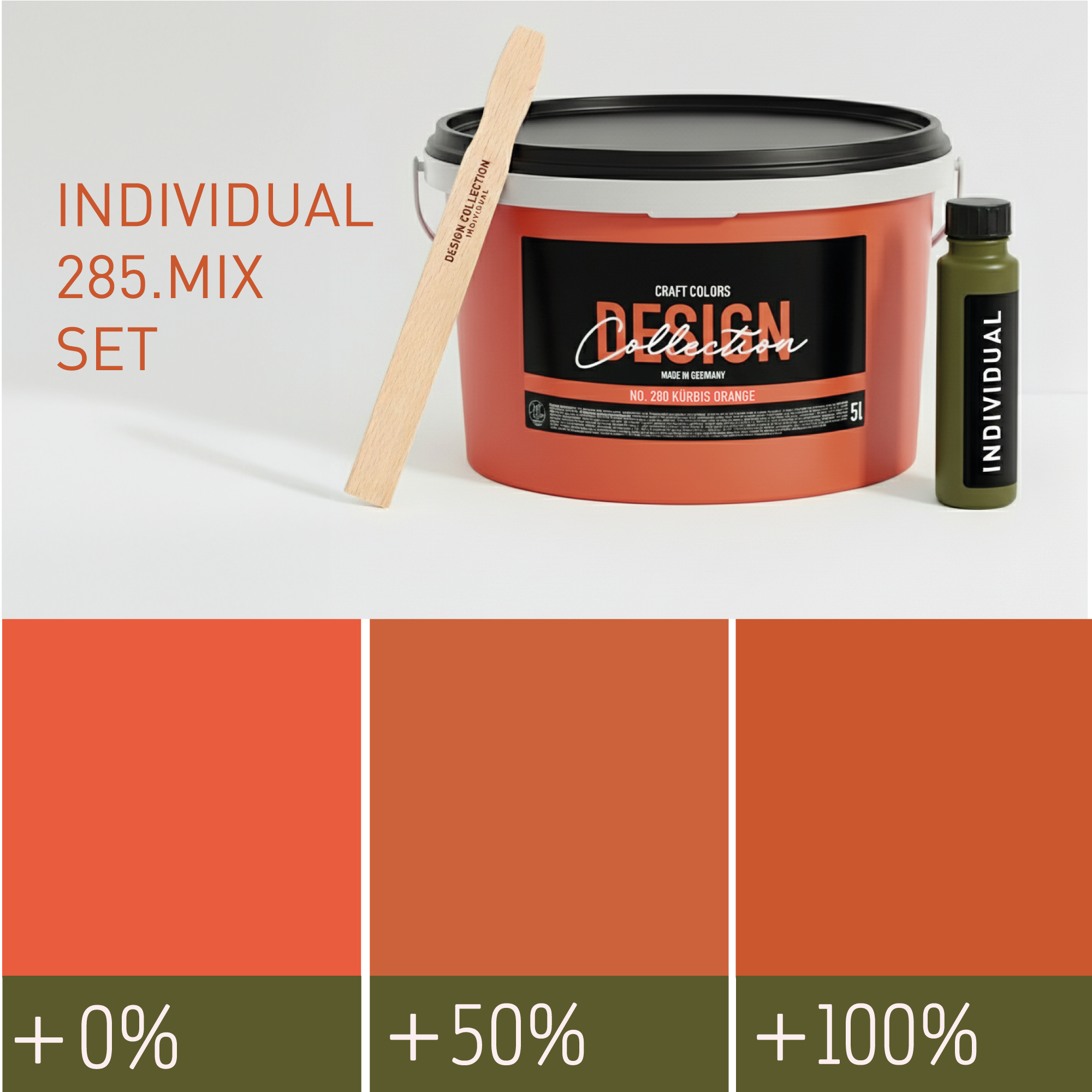 Peinture murale rouge rouille n° 285.mix DC Individual