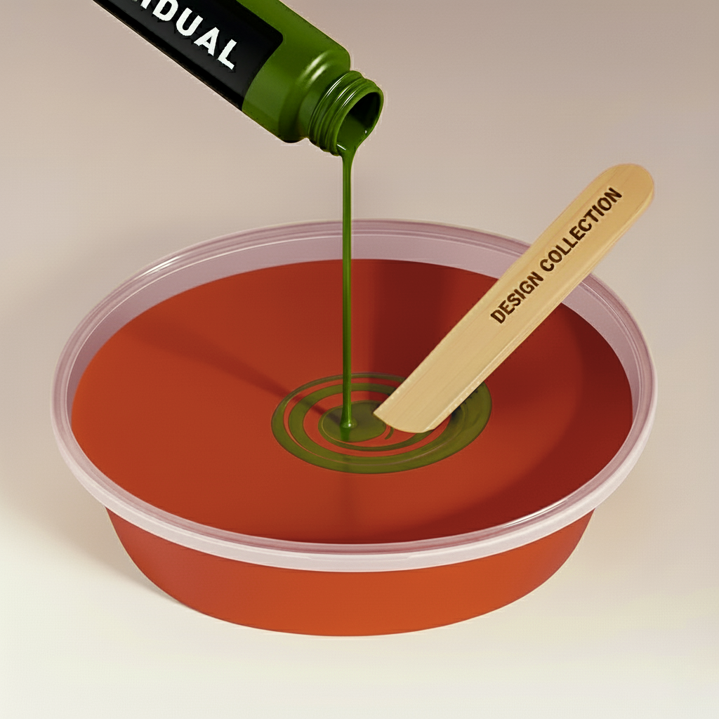 Peinture murale rouge rouille n° 285.mix DC Individual