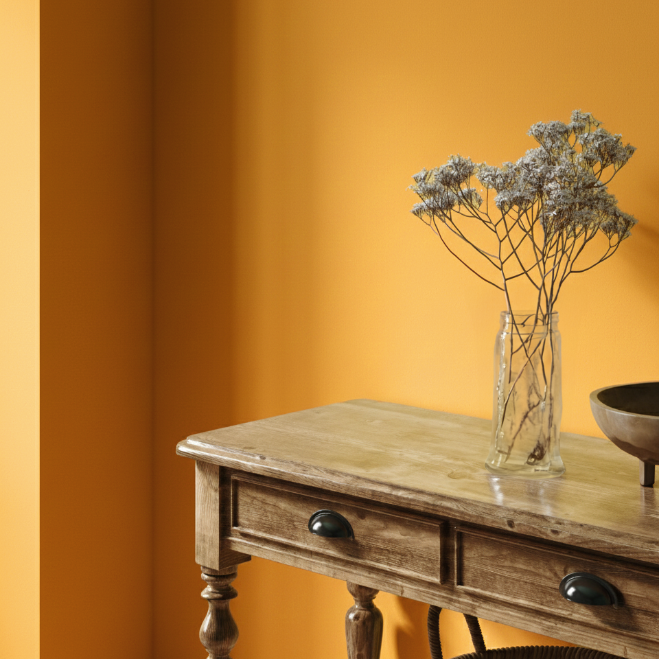 Peinture murale jaune moutarde n° 265.mix DC Individual