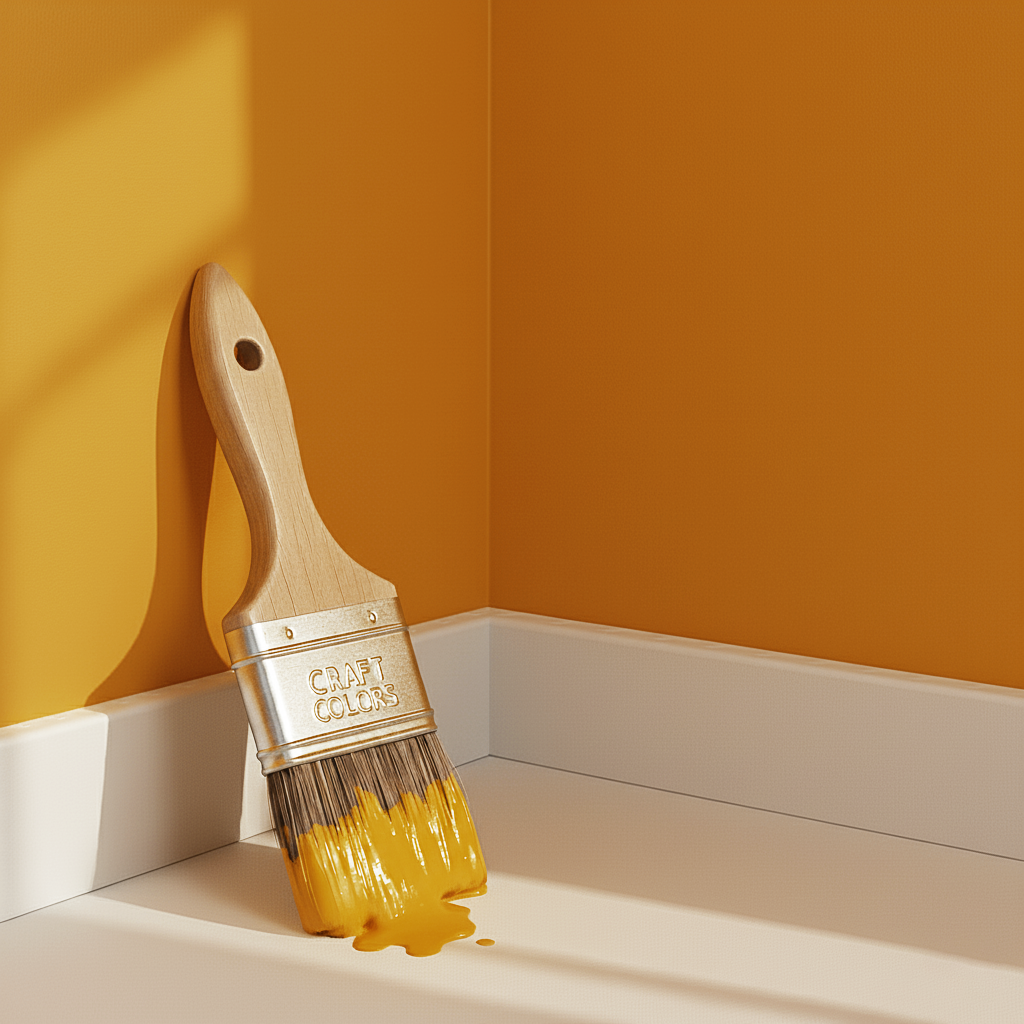 Peinture murale jaune moutarde n° 265.mix DC Individual