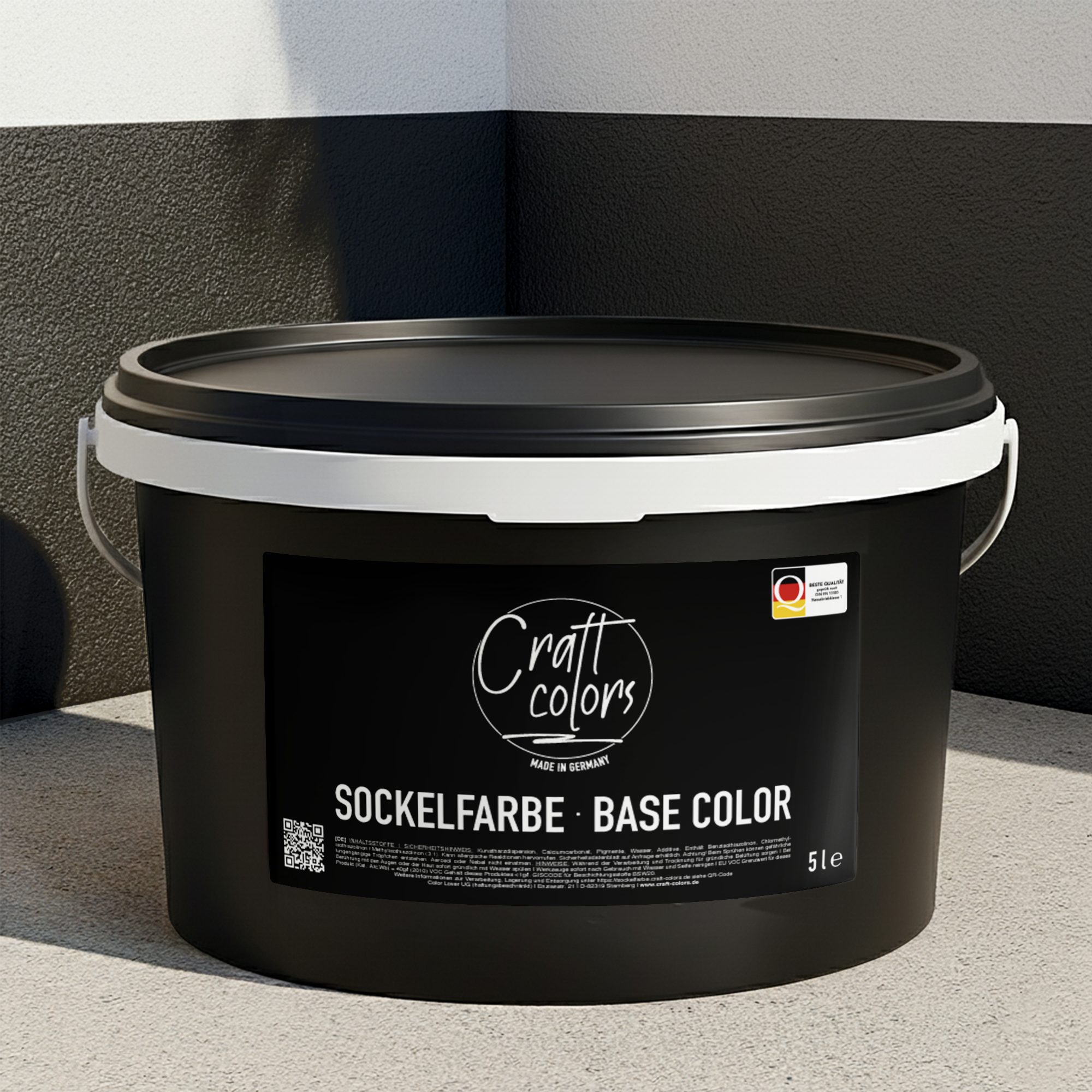 Peinture de base / peinture de façade 5L | Noir 