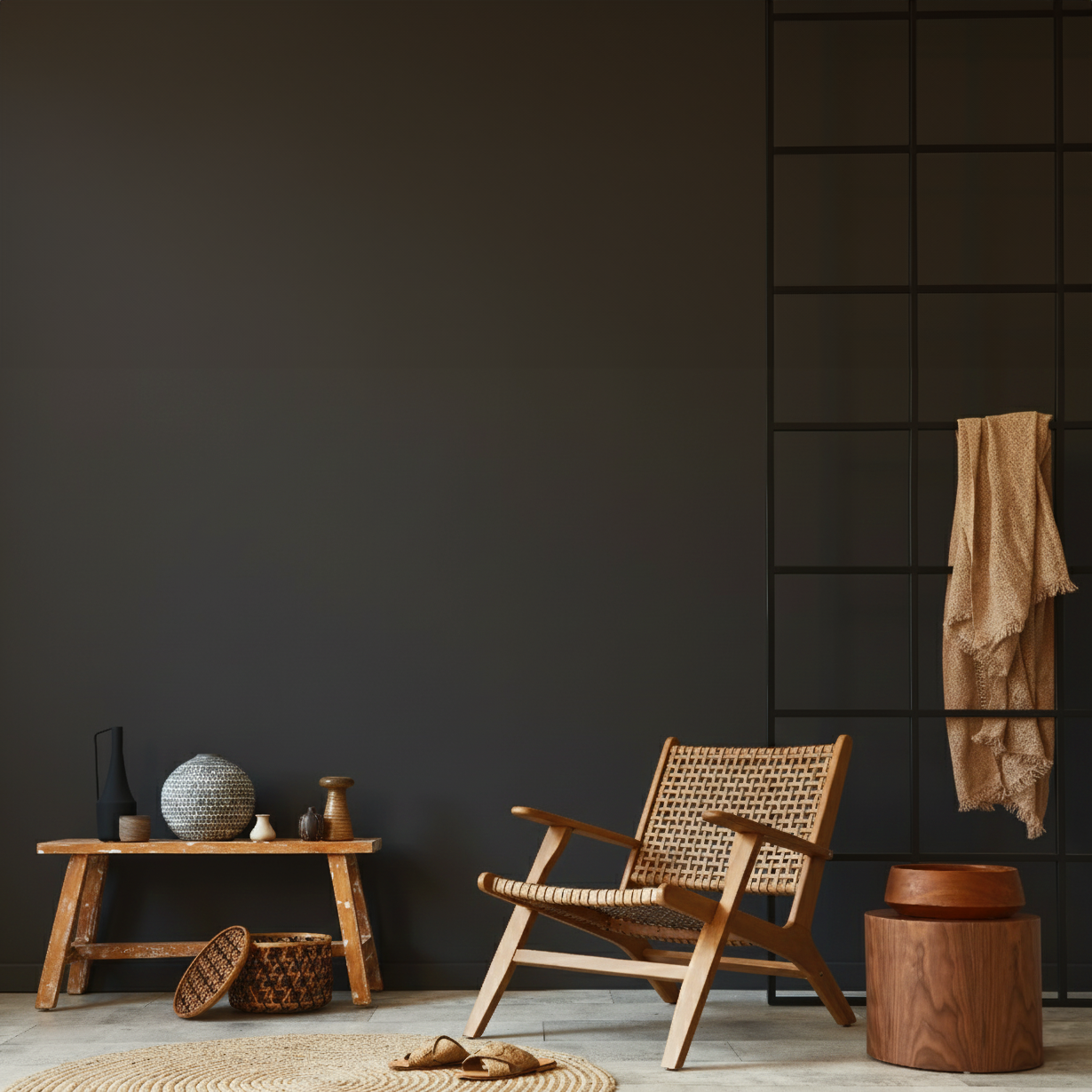 Peinture murale anthracite n° 963 Strong+ (5 L) Classe d'abrasion humide 1