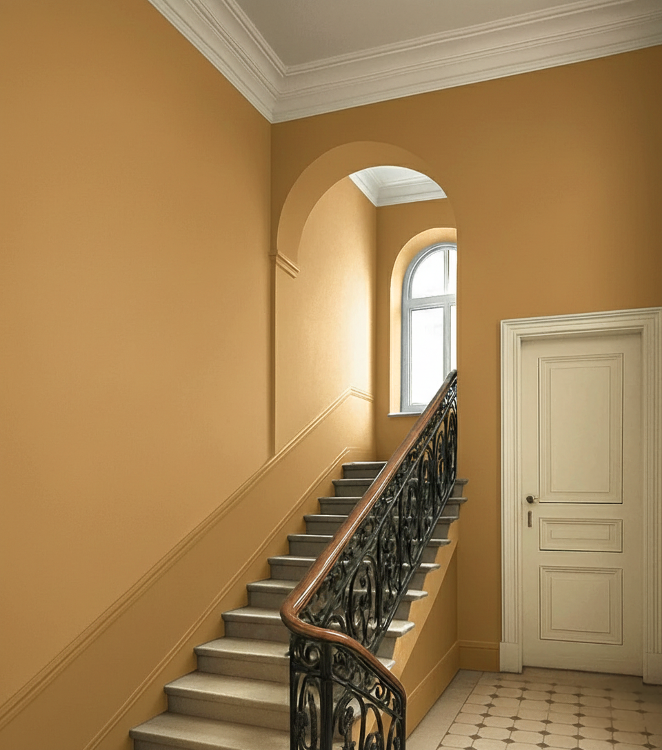 Muurverf Zandsteen Geel Nr. 959 Strong+ (5L) Natte slijtvastheid klasse 1