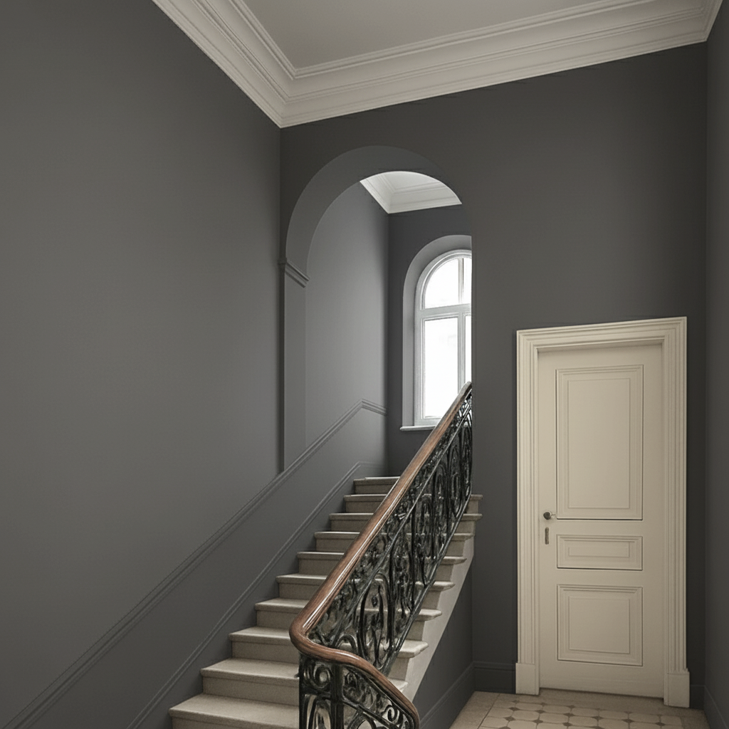 Peinture murale gris pierre n° 770 Strong+ (5 L) Classe d'abrasion humide 1