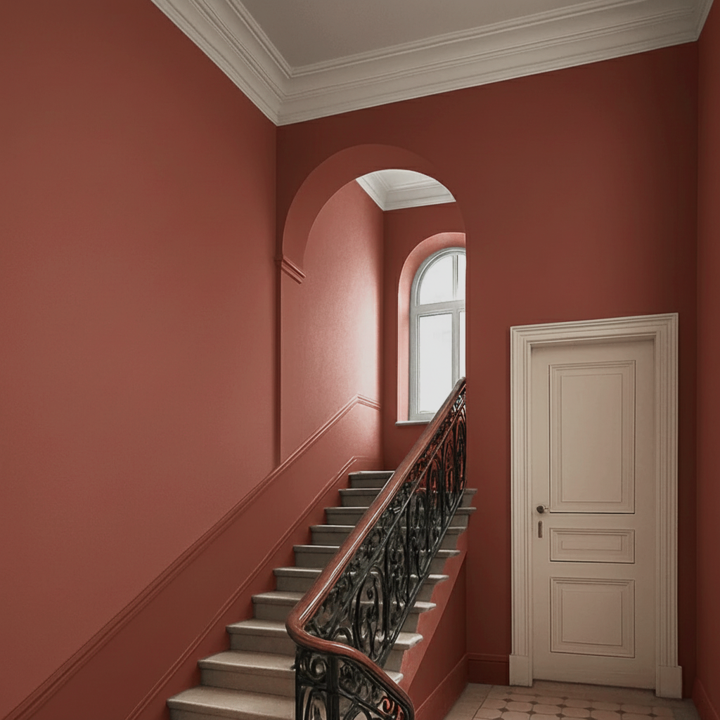 Peinture murale Rouge Terracotta n° 460 - Strong+ Abrasion humide classe 1, (5L)