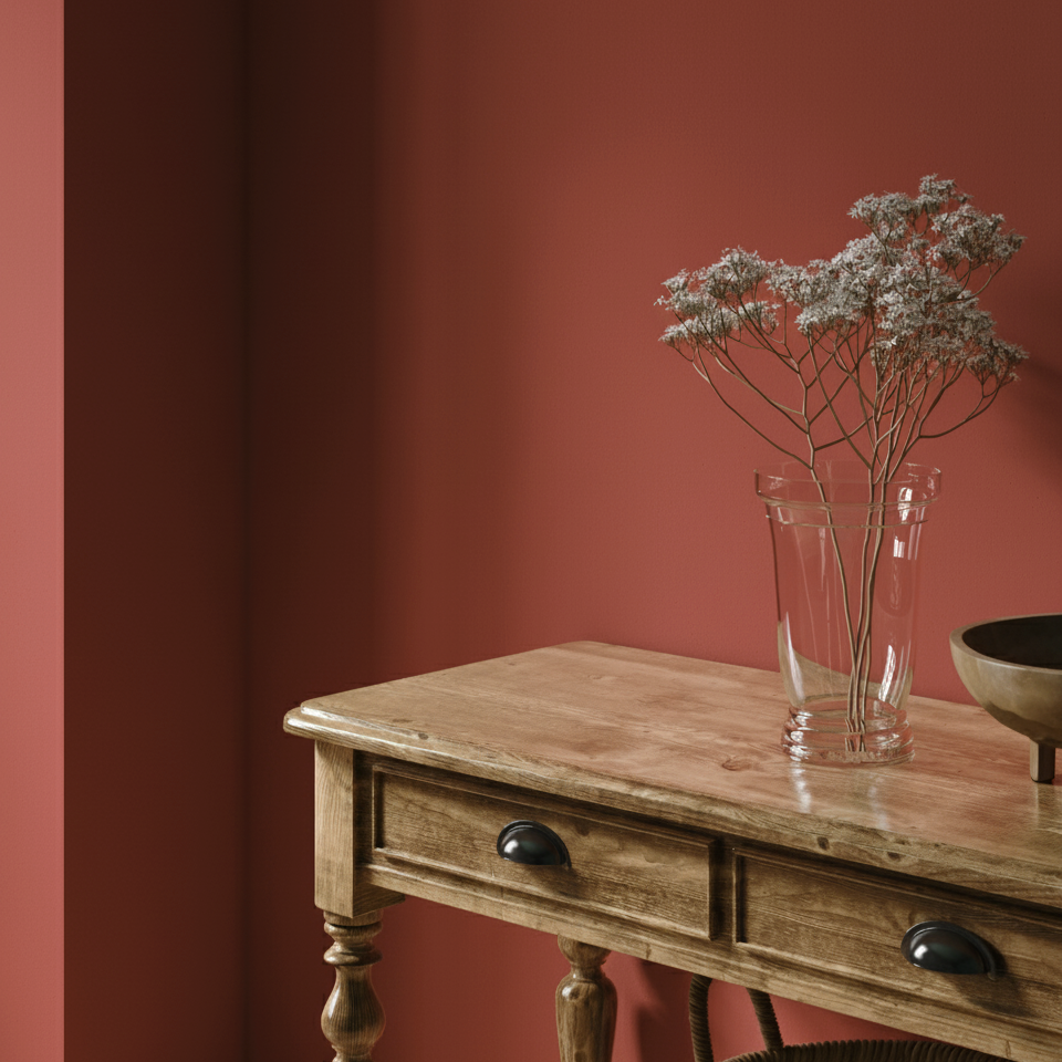 Peinture murale Rouge Terracotta n° 460 - Strong+ Abrasion humide classe 1, (5L)