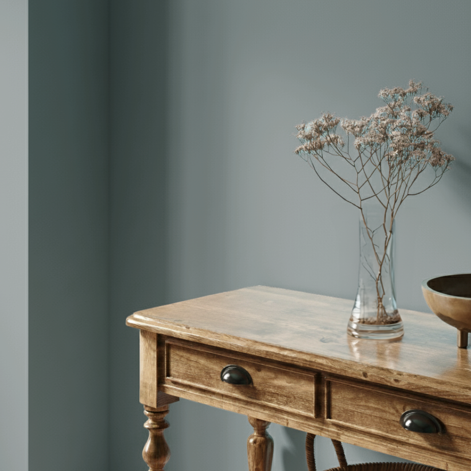 Peinture murale gris tourterelle gris-bleu n° 527.mix DC Individual