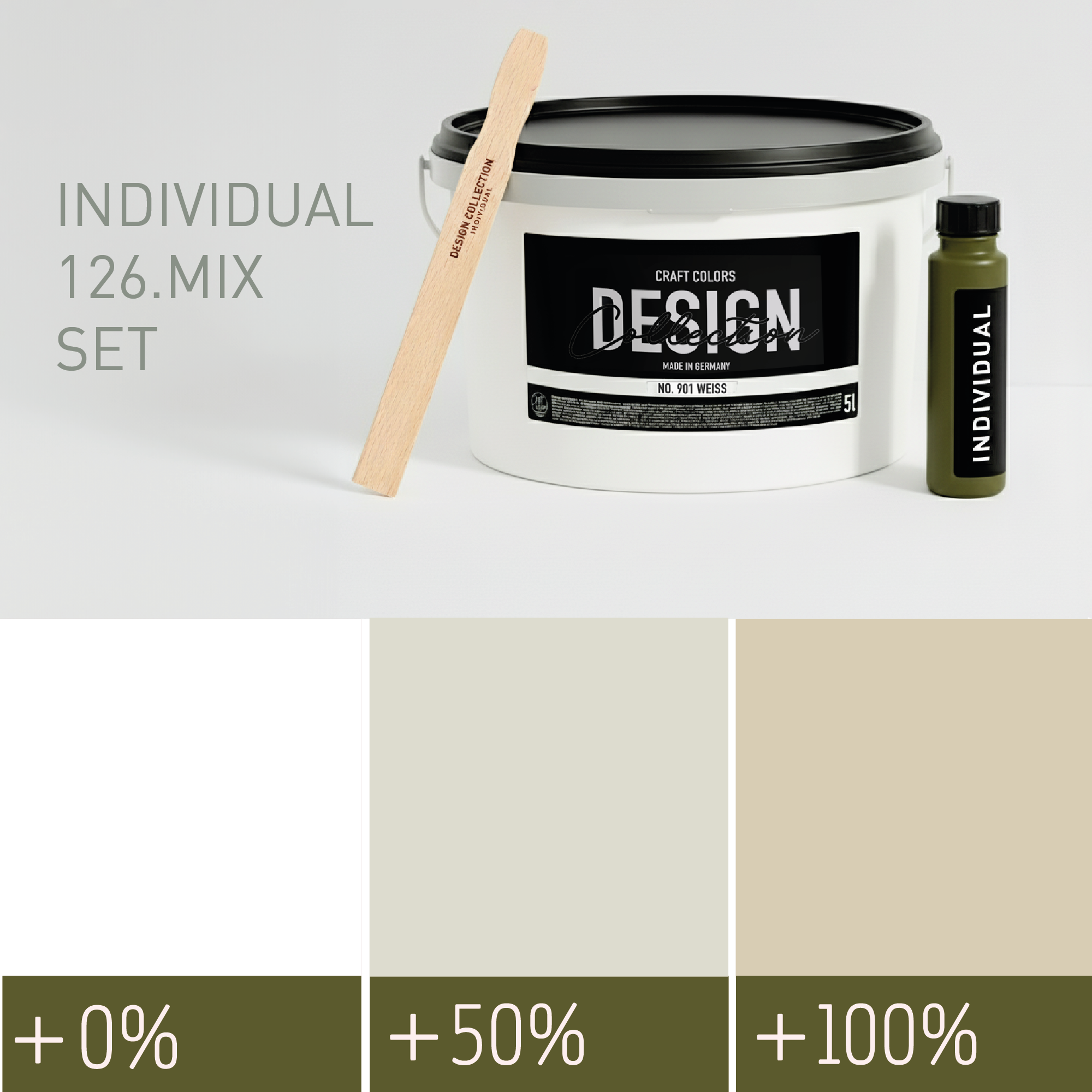 Peinture murale gris vanille doux n° 126.mix DC Individual