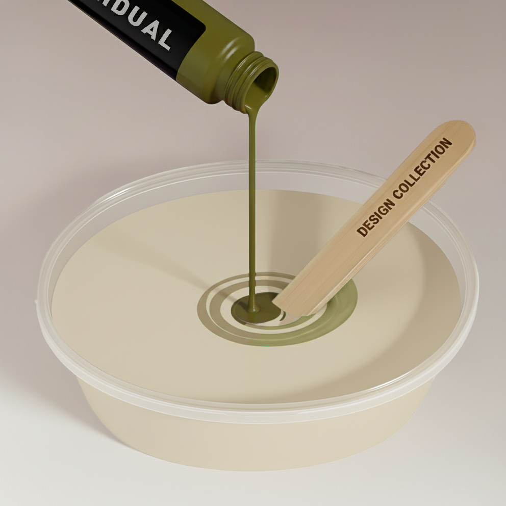 Peinture murale gris vanille doux n° 126.mix DC Individual