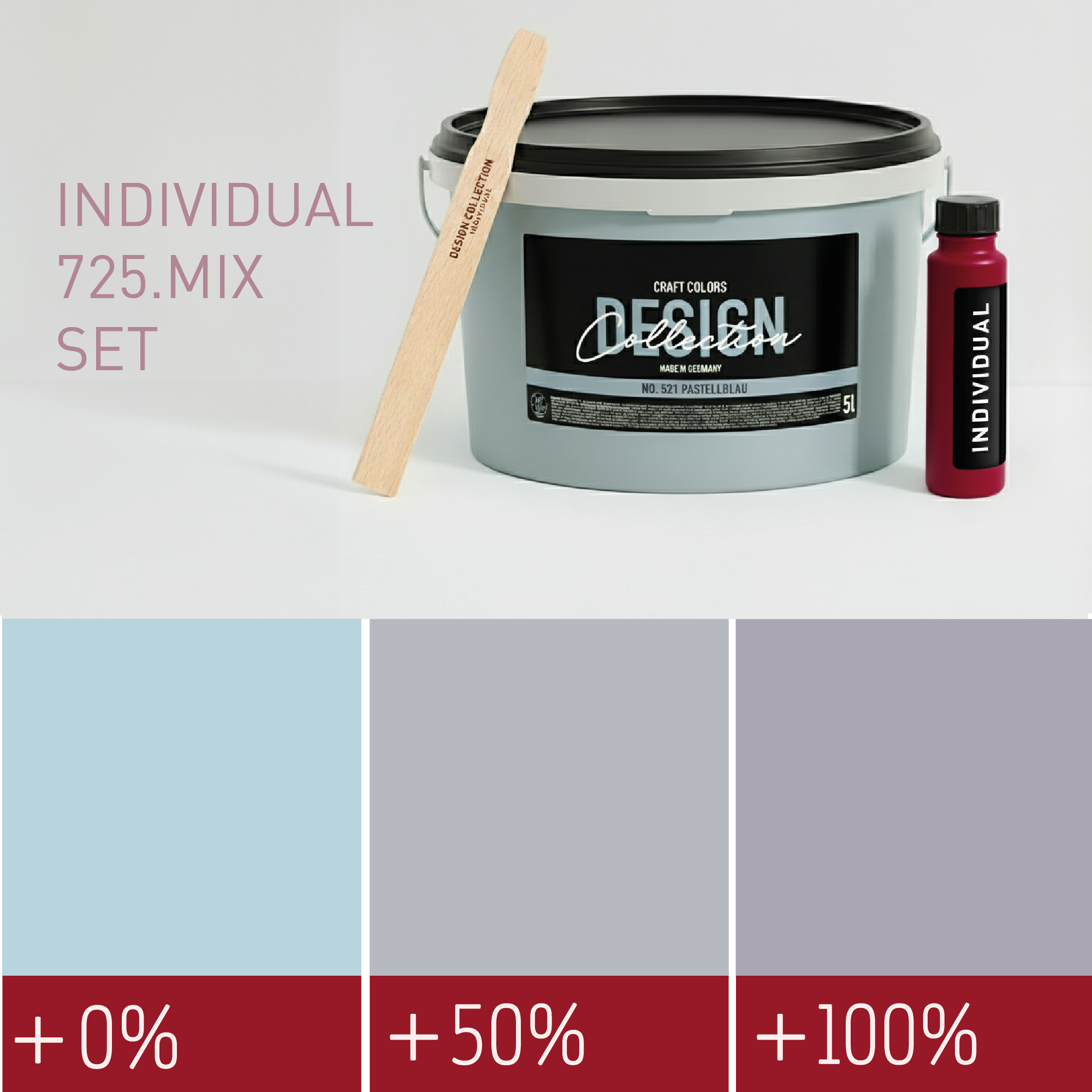 Peinture murale gris violet doux n° 725.mix DC Individual