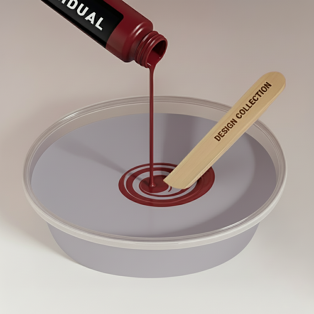 Peinture murale gris violet doux n° 725.mix DC Individual